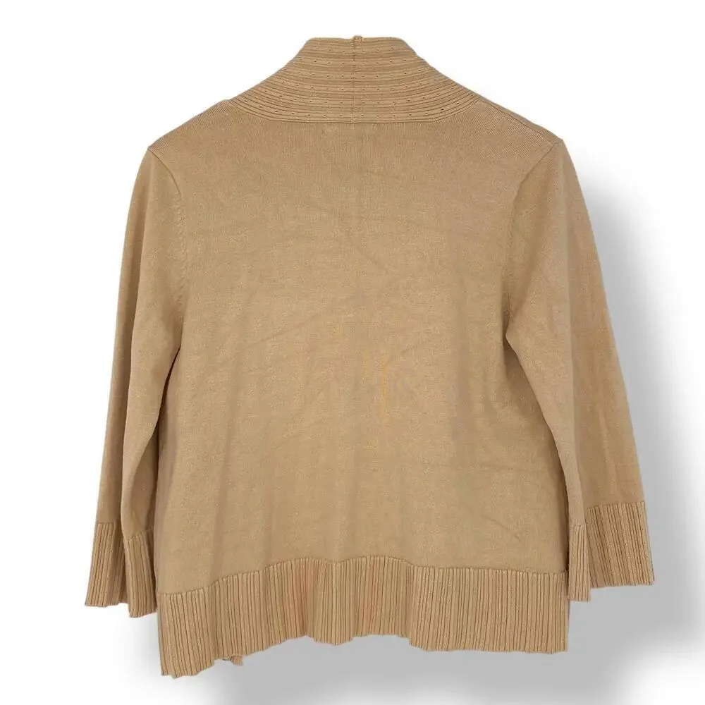 89th + Madison Chic Cardigan in Tan size medium